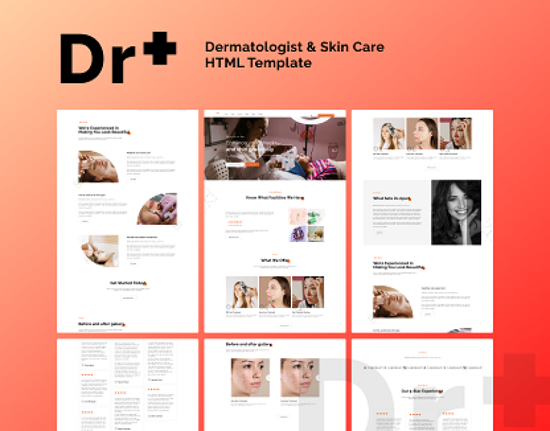 Dr+ - Template for Dermatology and Skin Care Website